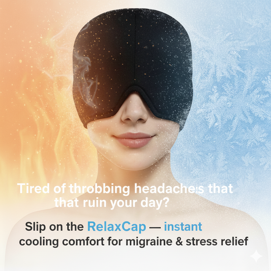 RelaxCap™ – Hot/Cold Headache Relief Cap